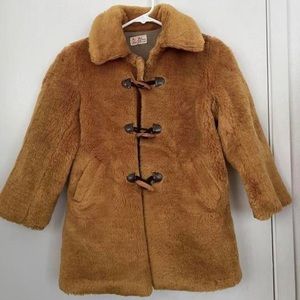 Vintage teddy fur coat